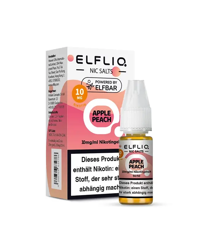 Apple Peach ELFLIQ - Nikotinsalz Liquid – Bild 1
