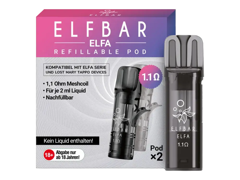 elfbar-elfa-leer-pod-1-1-ohm-1000x750.png Elfbar Elfa Leer-Pod (2 Stück pro Packung) – Bild 1