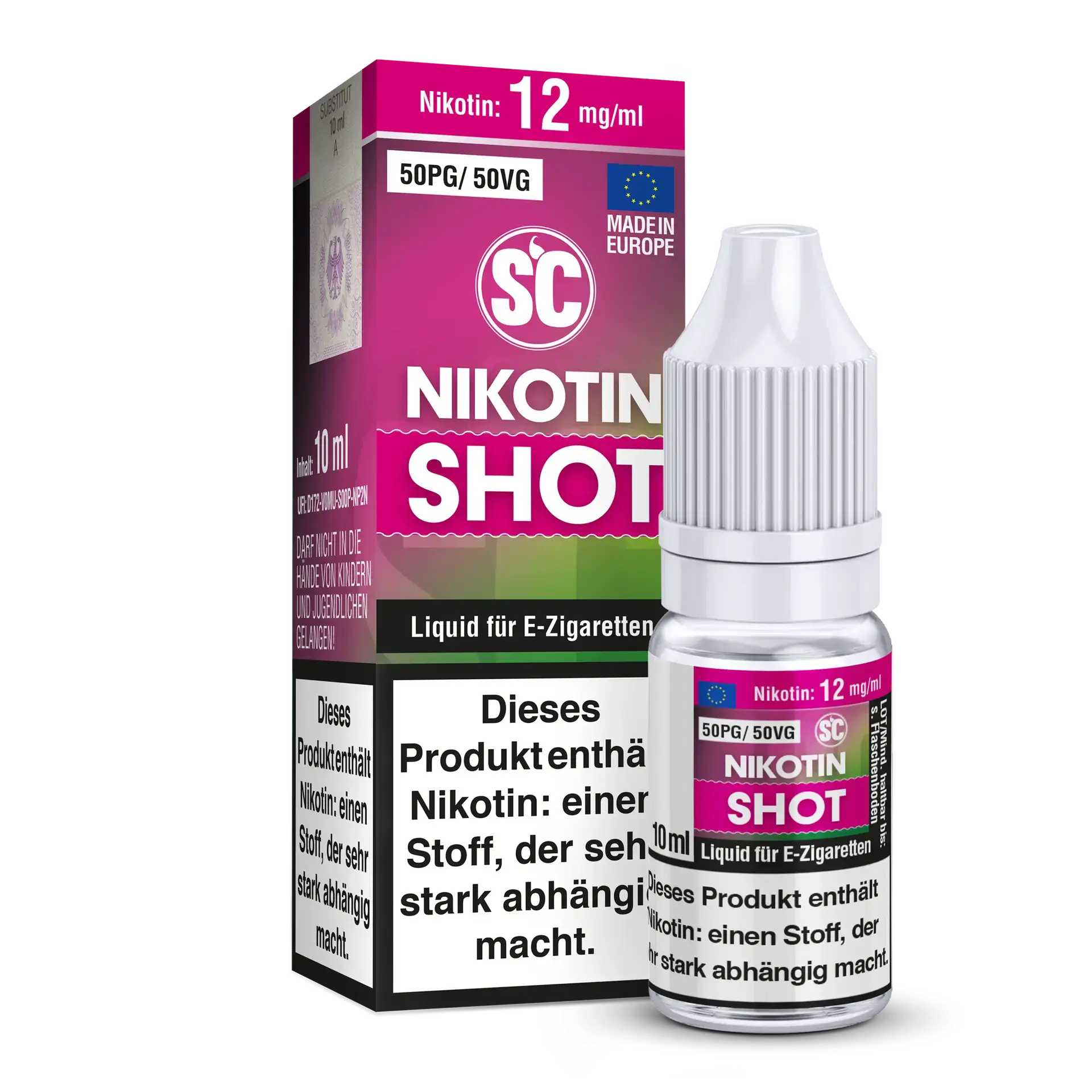 sc_nikotinshot_50-50_12mg SC - 10 ML NIKOTIN SHOT – Bild 1